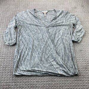 Jessica Simpson Women's Nursing Shirt Size XL Gray Lightweight Maternity Mother
